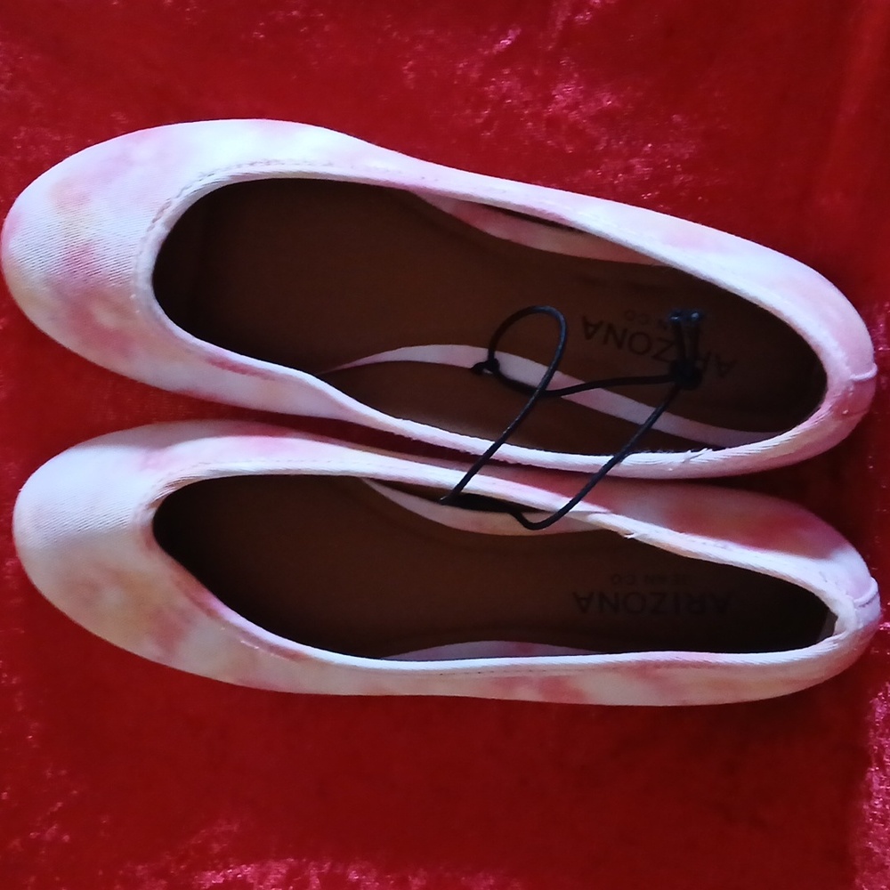 Arizona Jean Company Pink Pastel Flats NWOT - Picture 3 of 3
